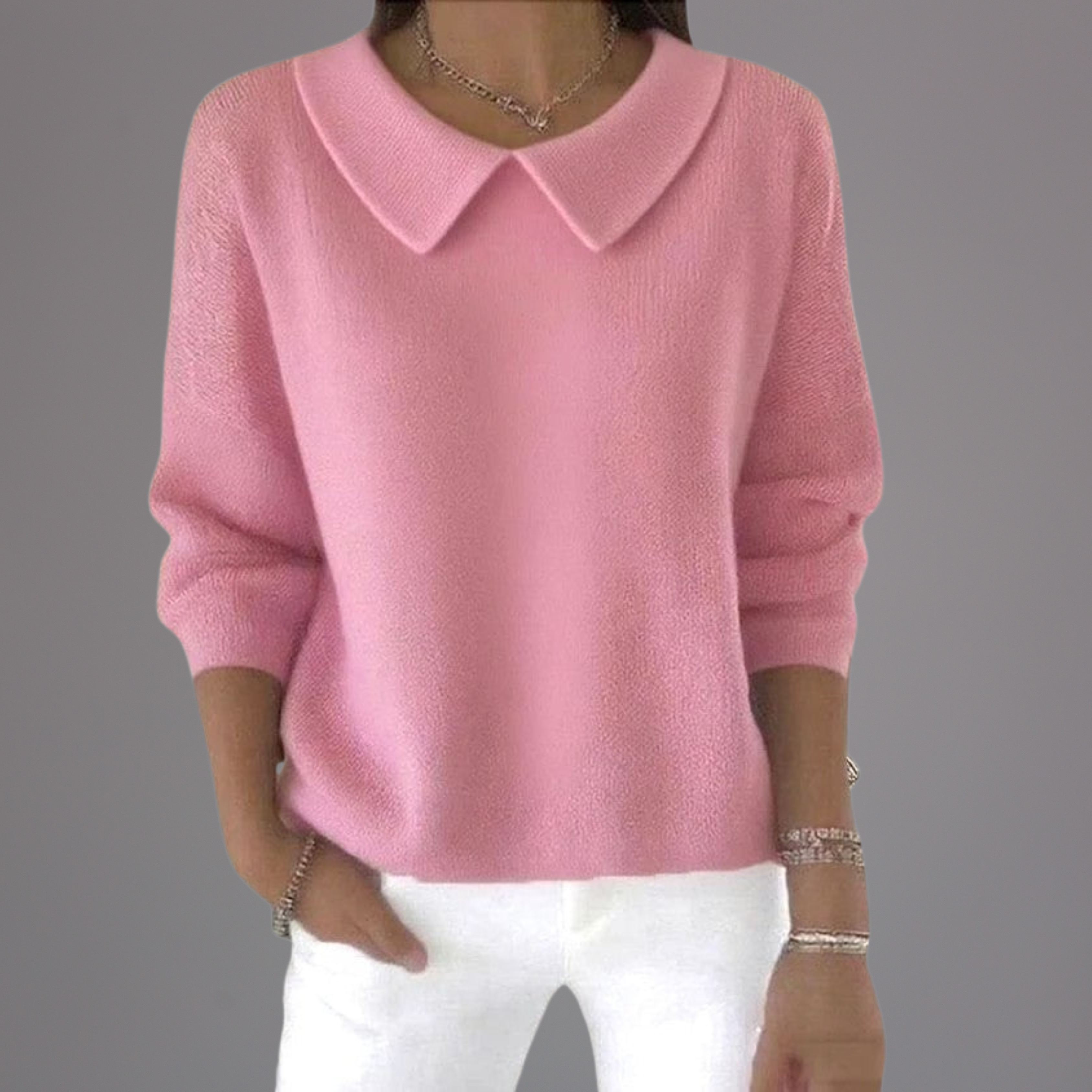 Bláthnaid – Comfortable Collared Sweater